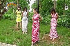 Chinese Girls In Outdoor Bondage