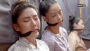 Three Thai Women Cleave Gagged